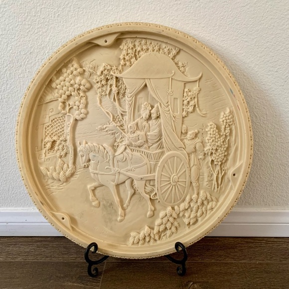 Vintage Chinese Carriage Medallion Table Top 17 Inch - Picture 1 of 15